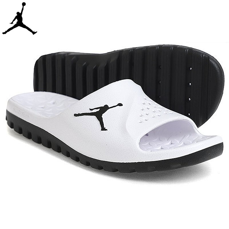 jordan slippers white