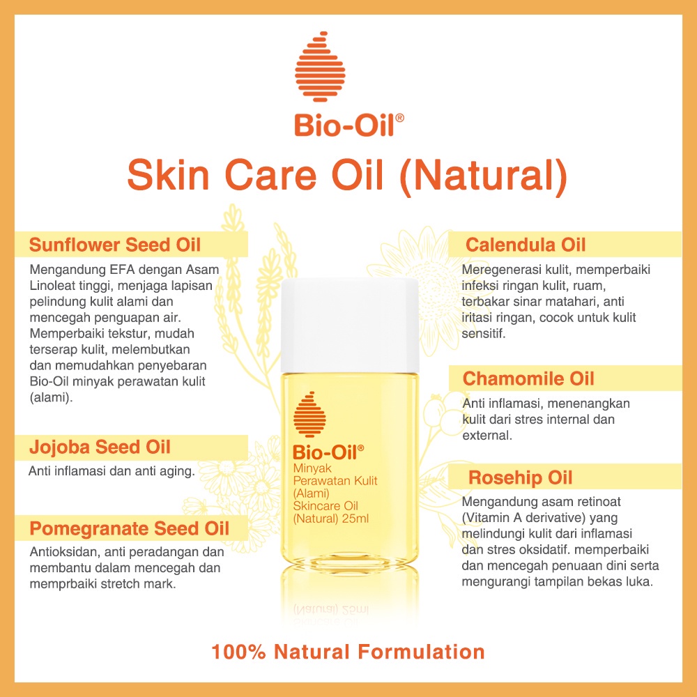 BIO OIL SKINCARE OIL NATURAL 60ML