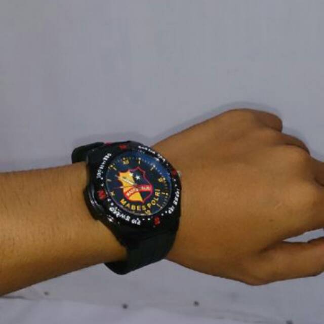 Jam tangan mabes polri/jam tangan polisi/jam tangan pria