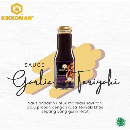 KIKKOMAN TERIYAKI GARLIC / BAWANG SAUCE - 300 GR