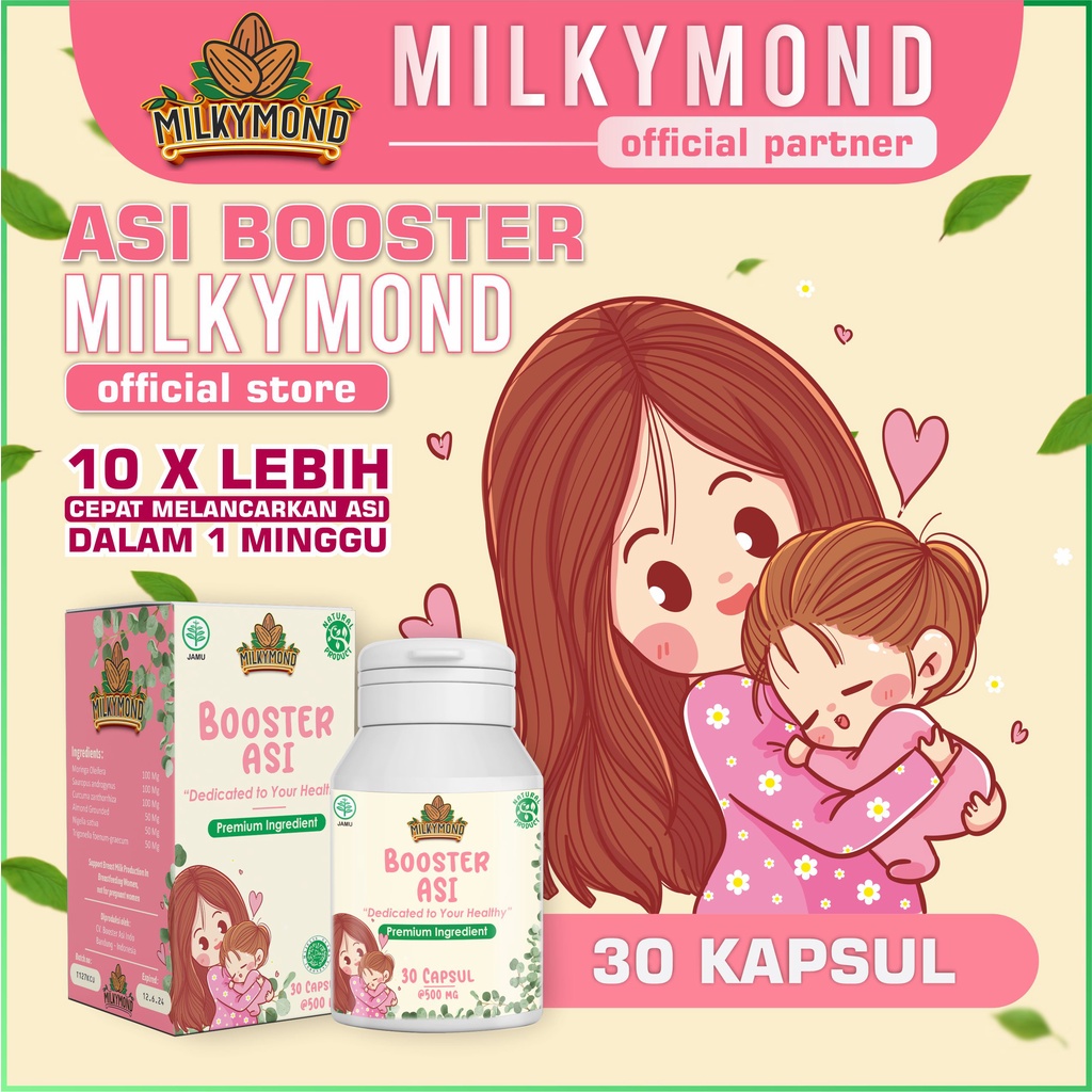 Pelancar Asi Booster Milkymond Habbatussauda | Soya | Kelor | Katuk | Fenugreek Ibu Hamil &amp; Menyusui