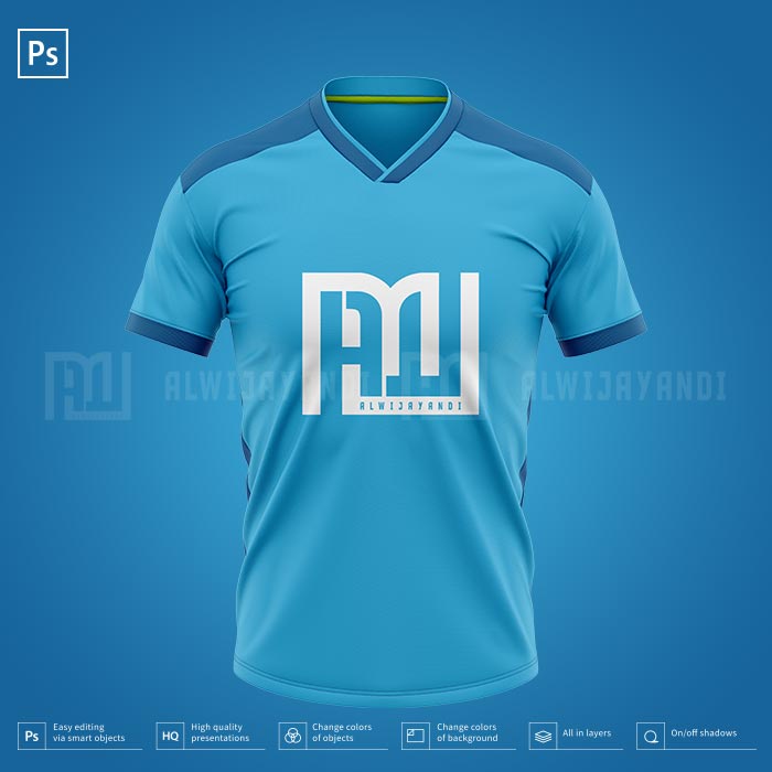 Jual JUAL MOCKUP JERSEY BOLA KERAH V MURAH-RESOLUSI 6000x6000Pixels