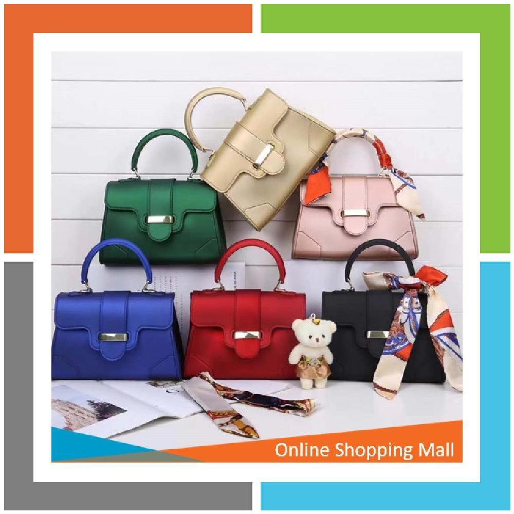 OSM - J153 FREE SYAL BONEKA Tas Jelly Handbag Besar Jelly Bag Ukuran Besar Tas Wanita