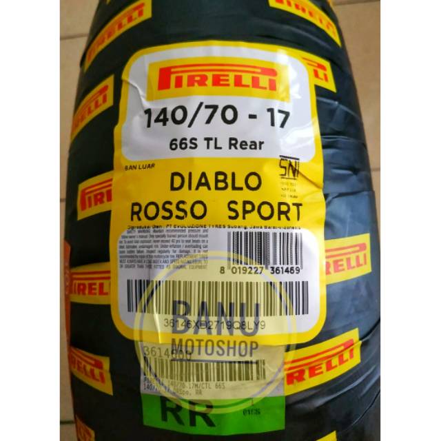 Pirelli Diablo Rosso Sport Uk 140/70-17