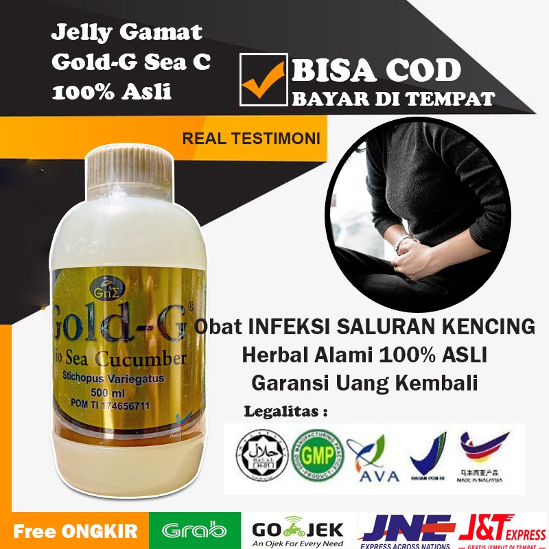 Obat Infeksi Saluran Kencing Pria Dan Wanita Jelly Gamat Gold G Ori Ampuh Indonesia