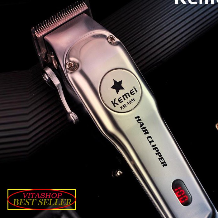 HAIR CLIPPER KEMEI KM 1996 ALAT POTONG RAMBUT CAS MESIN CUKURAN CHARGER