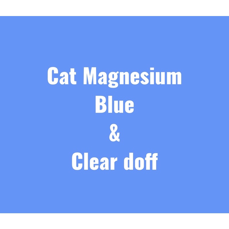 Cat magnesium blue & clear doff