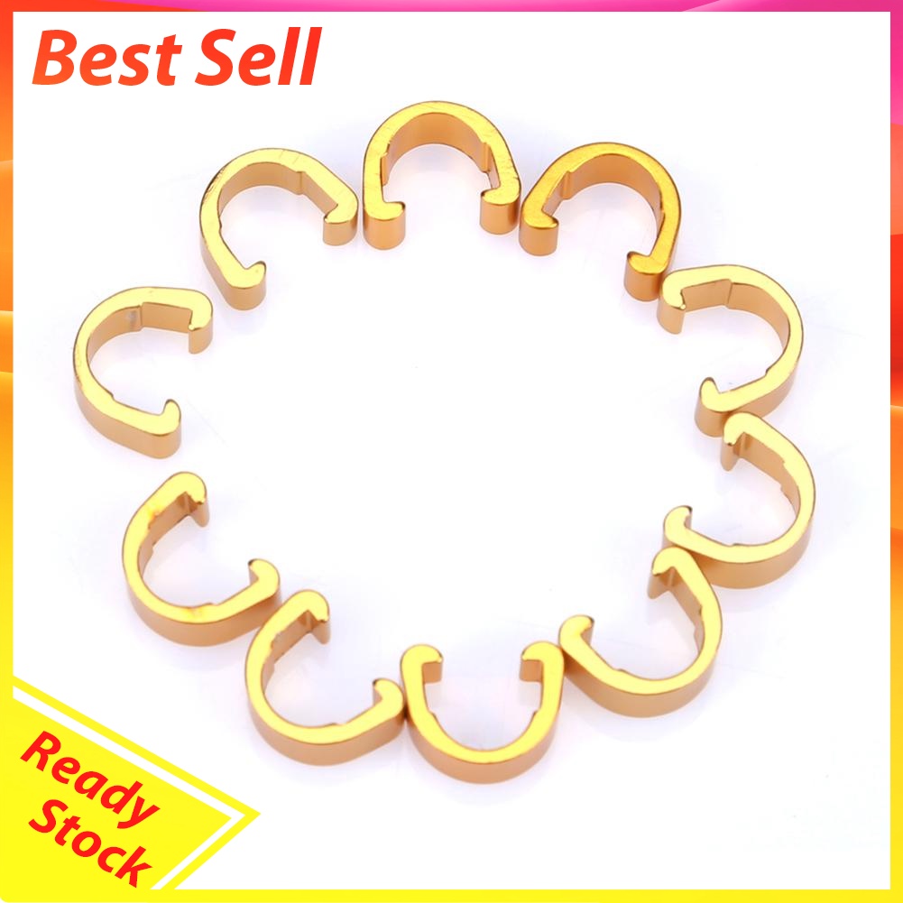 10pcs Bike Bicycle C-Clips Buckle Hose Brake Gear Cable Housing Guide