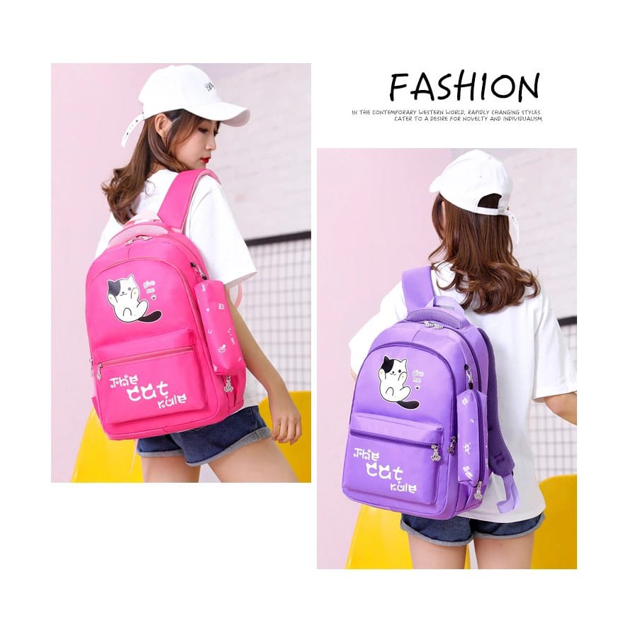 Rasta_Bags17_Tas Ransel Anak Perempuan The Cate Rule Tas Sekolah Anak SD SMP SMA SMK MADRASAH Backpack Anak Cewek Murah Fashion Korea