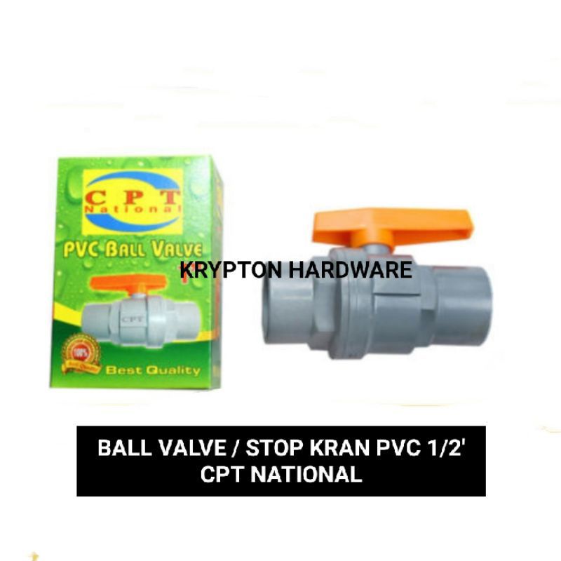 BALL VALVE PVC 1/2&quot; CPT NATIONAL BEST QUALITY PRODUCT