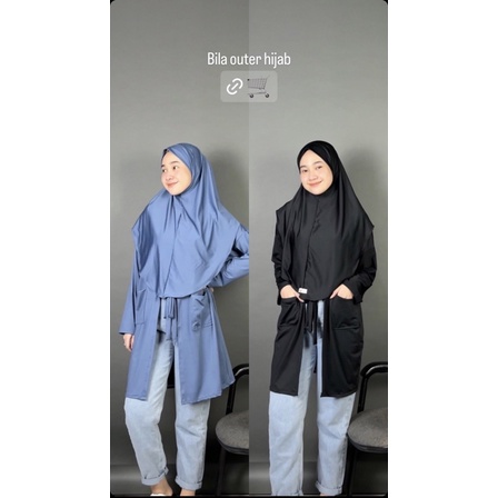 Nathalie cardingan gardigan kardingan outer outher hijab jilbab cadar tali 2 layer ceruty baby doll 
