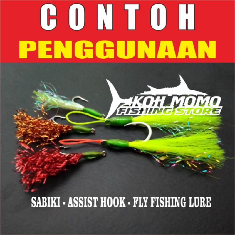 Metalik Slazer Hollow Assit Hook Sabiki Kotrek Rintak