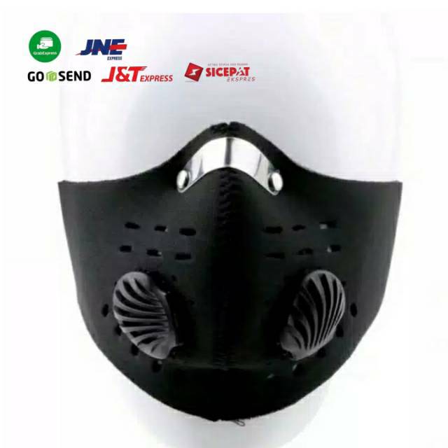 Masker Motor Anti virus Polusi mencegah virus SuperMask SOS Filter Debu Udara 0.3 Micron