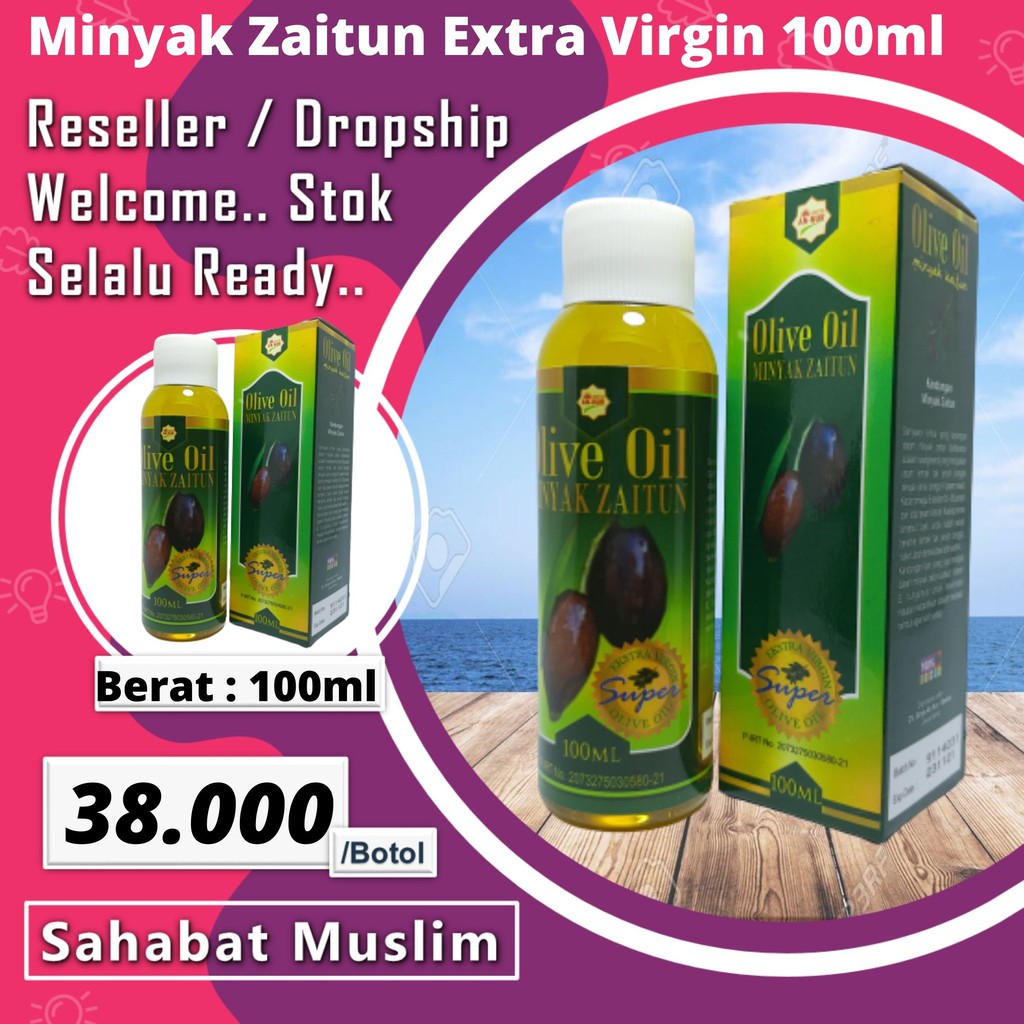 

Minyak Zaitun 100ml Griya Annur - Minyak Zaitun Extra Virgin Oil