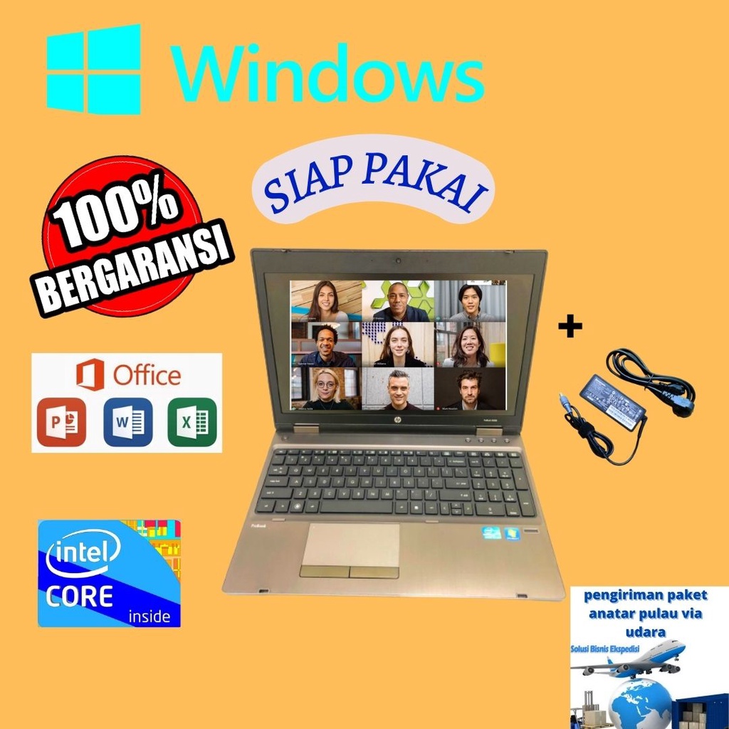 LAPTOP HP INTEL CORE i5 GEN2 RAM 8/4 WINDOWS10 SSD/HDD SIAP PAKAI BERGARANSI BERKUALITAS leptop seco