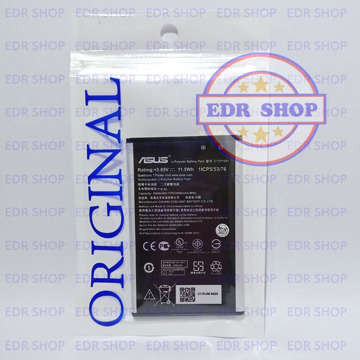 Batre Asus Zenfone 2 Laser ZE550KL Z00LD Z00LDD Batu Battery Baterai Original