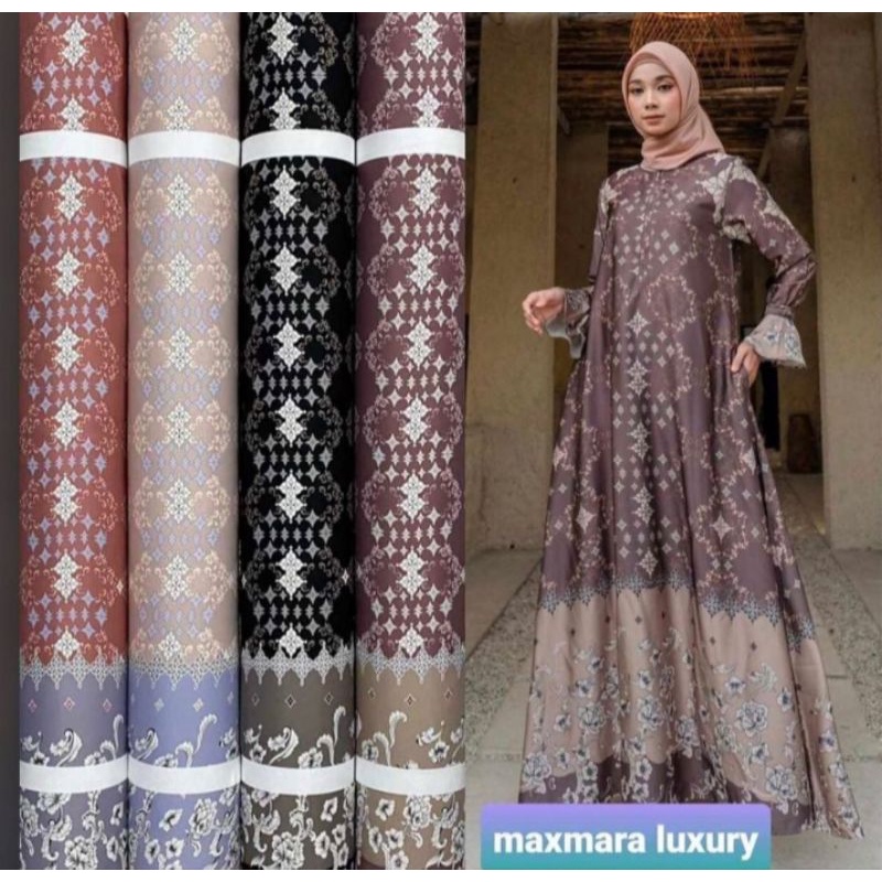 Bahan kain gamis maxmara lux /kain meteran