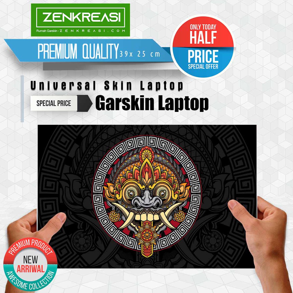 Garskin Laptop Tema Bali Art