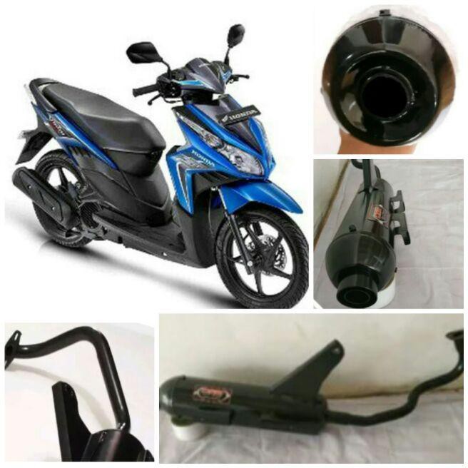 Jual knalpot racing model bobokan standar tuk vario techno 110 vario cw  - sperpart motor