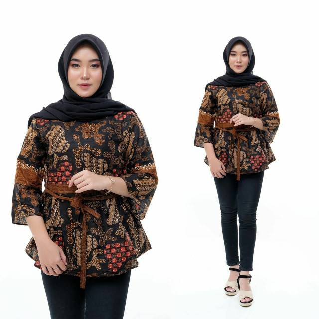 Seragam batik. Batik kantor. Batik atasan cewek