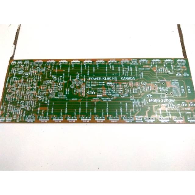 PCB Power Amplifier Class H 2200 Watt Built up 3U