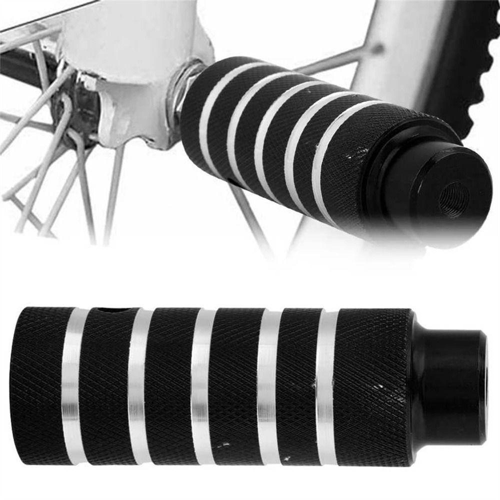 R-FLOWER 1pasang Pedal As Sepeda Olahraga Luar Ruangan As Belakang Aksesori Bersepeda Pijakan Kaki Tuas Silinder Grip