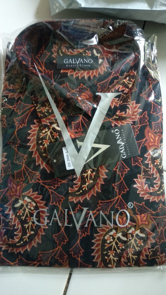 Galvano Kemeja Batik Reguler Modern Pria Size Besar Design Eksklusif