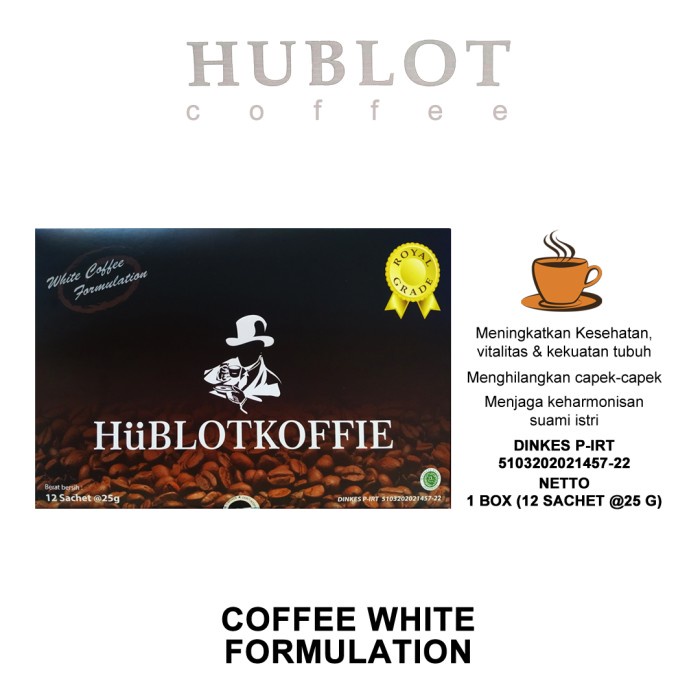 KOPI HUBLOT HUBLOT COFFEE WHITE COFFEE FORMULATION