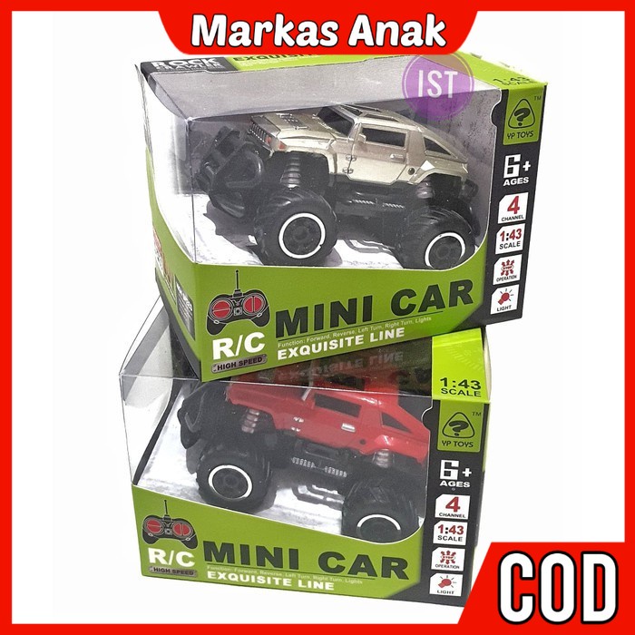 Mainan Anak Anak Umur 3 4 5 6 Tahun mobil Mobilan car toys rc remote control remot kontrol Anak Laki