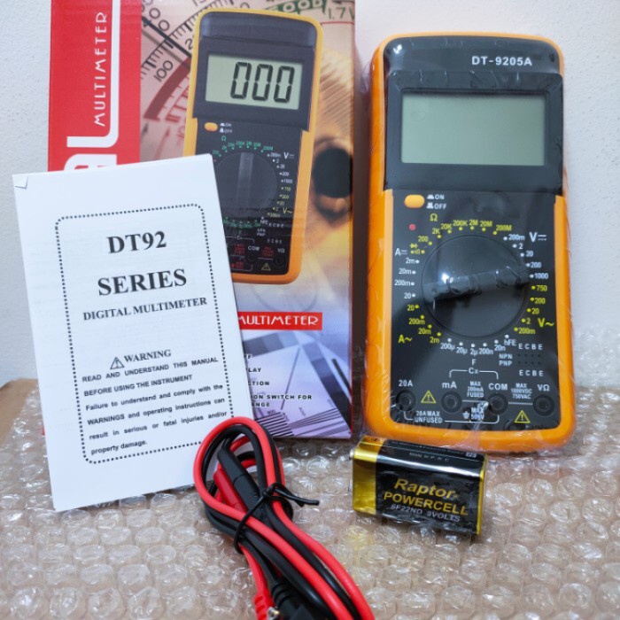 B2B3012 Multi Tester Digital / Avometer Dt 9205A S54D01