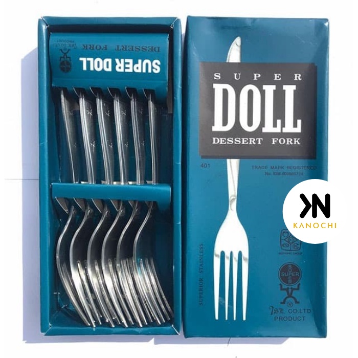 Garpu Makan stainless steel Super Doll isi 6