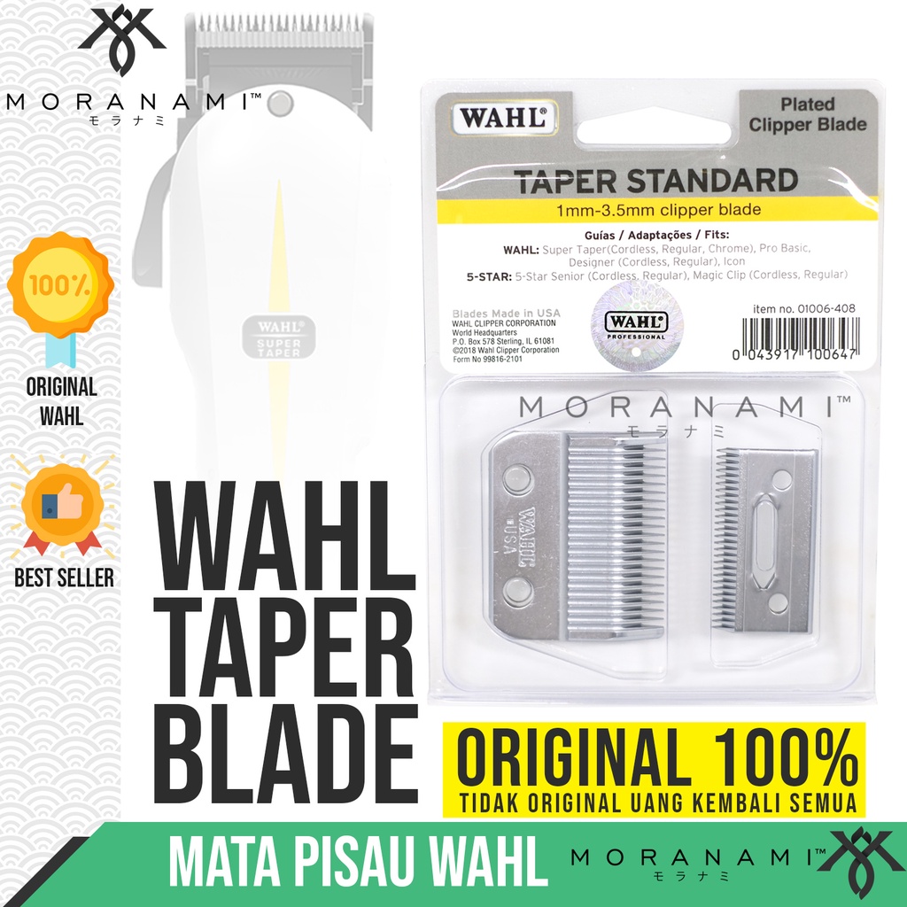 Mata Pisau WAHL Original Super Taper Blade Original USA Clipper WAHL