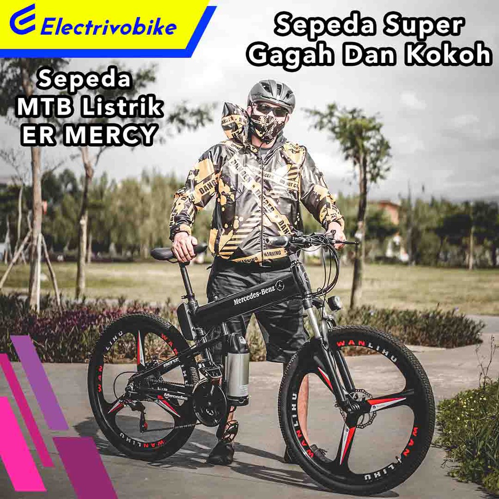 SEPEDA LISTRIK MTB  SUPER ALLOY RINGAN MODERN