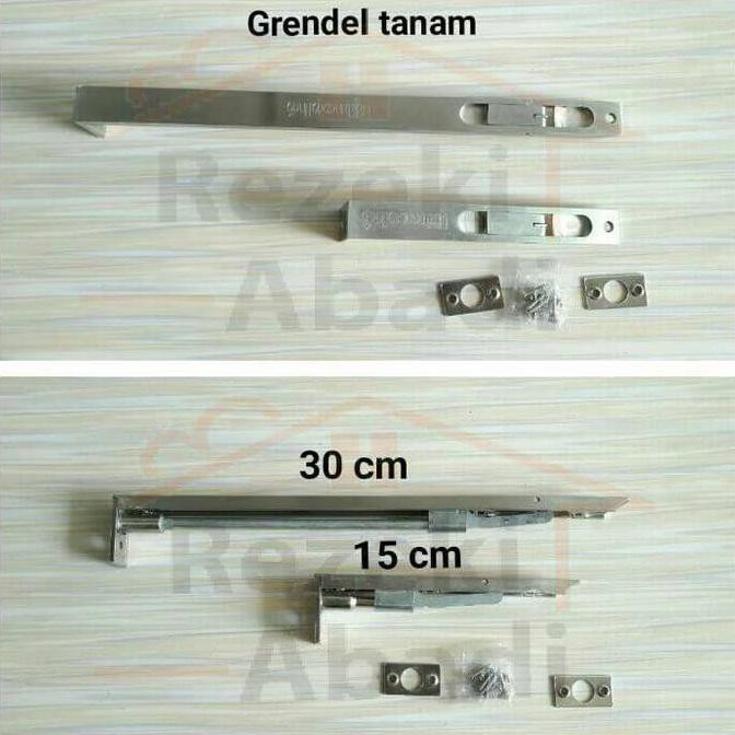 Promo  Termurah  Grendel Tanam Pintu / Slot Pintu Atas Bawah
