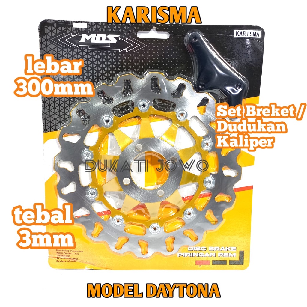 PIRINGAN CAKRAM DEPAN KHARISMA 300MM MODEL DAYTONA LUBANG 4 MOS