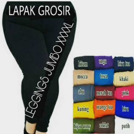 Legging SUPER JUMBO Import  LEJING PANJGAN XXXL BISA SAMPAI 120 KG