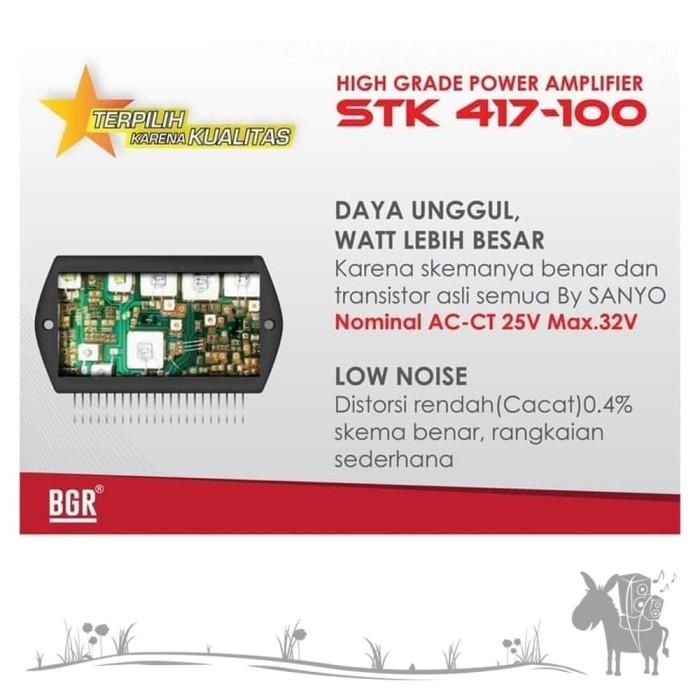 KIT POWER STK 417-100 STEREO 100W SANYO AMPLIFIER STK417 100 BELL BGR