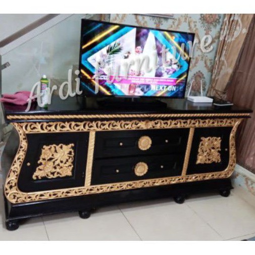 MEJA TV KAYU JATI - MEJA TV UKIR - BUFET UKIR - BUFET KAYU JATI - BUFET TV