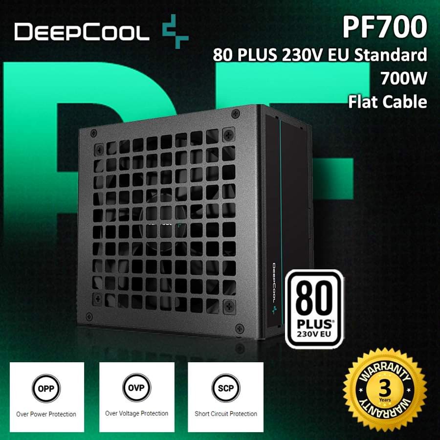 Deepcool PF700 PSU ATX Power Supply Real 700 Watt 80 PLUS DP-BZ-PF700N