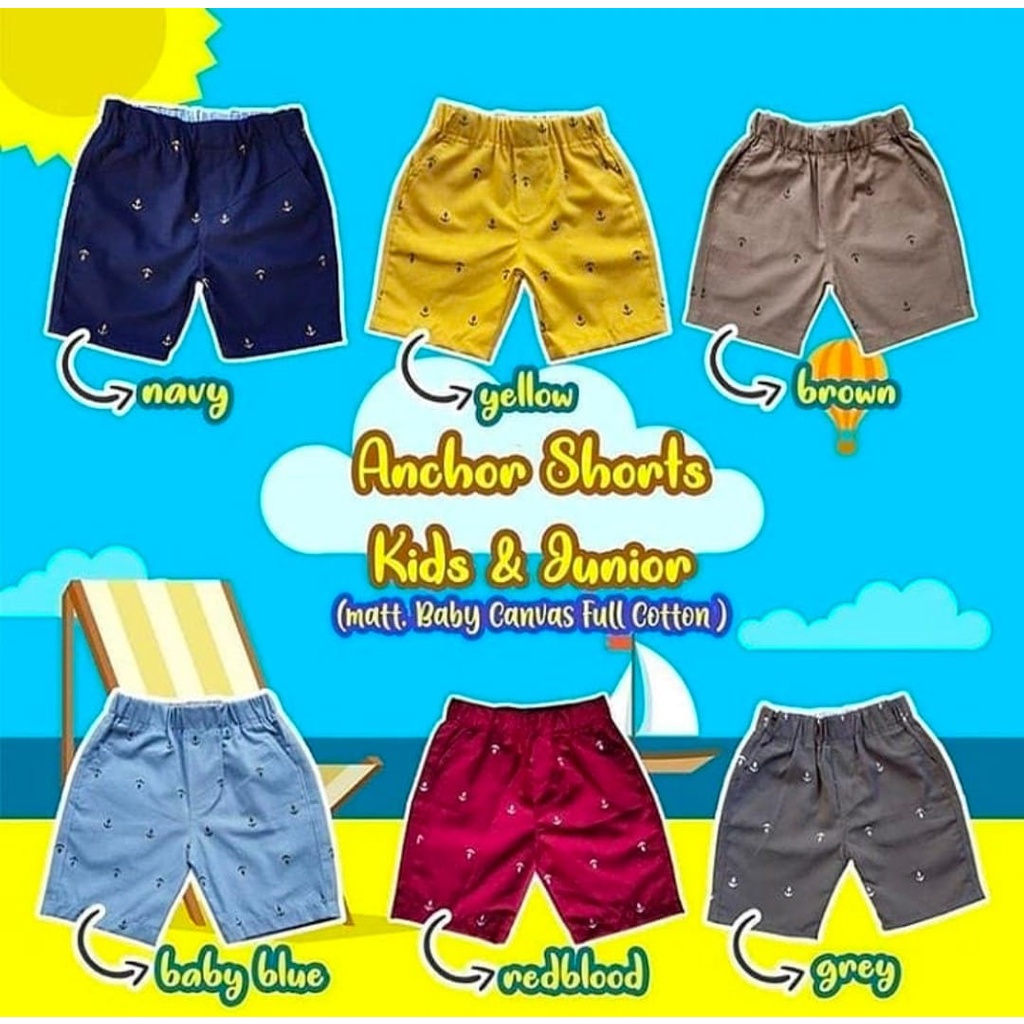 CILUKBA KIDS I ANCHOR PANTS Celana Jangkar Original Bahan Baby Kanvas 1 - 10 Tahun