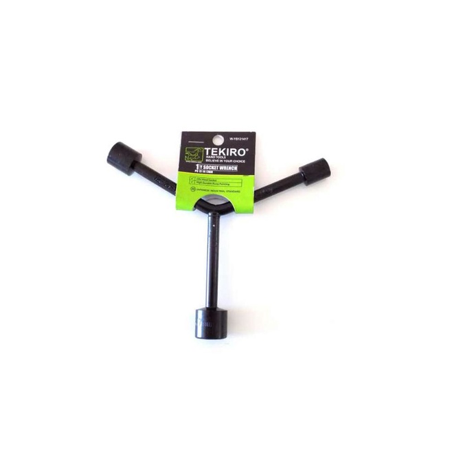 TEKIRO Kunci Socket Segitiga/Kunci Socket Y Tekiro Ukuran 8,10,12,mm Pendek