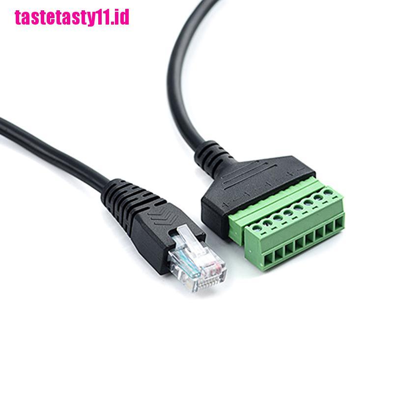 Adapter Konverter Sekrup Terminal Rj45 Ethernet Male Ke 8 Pin