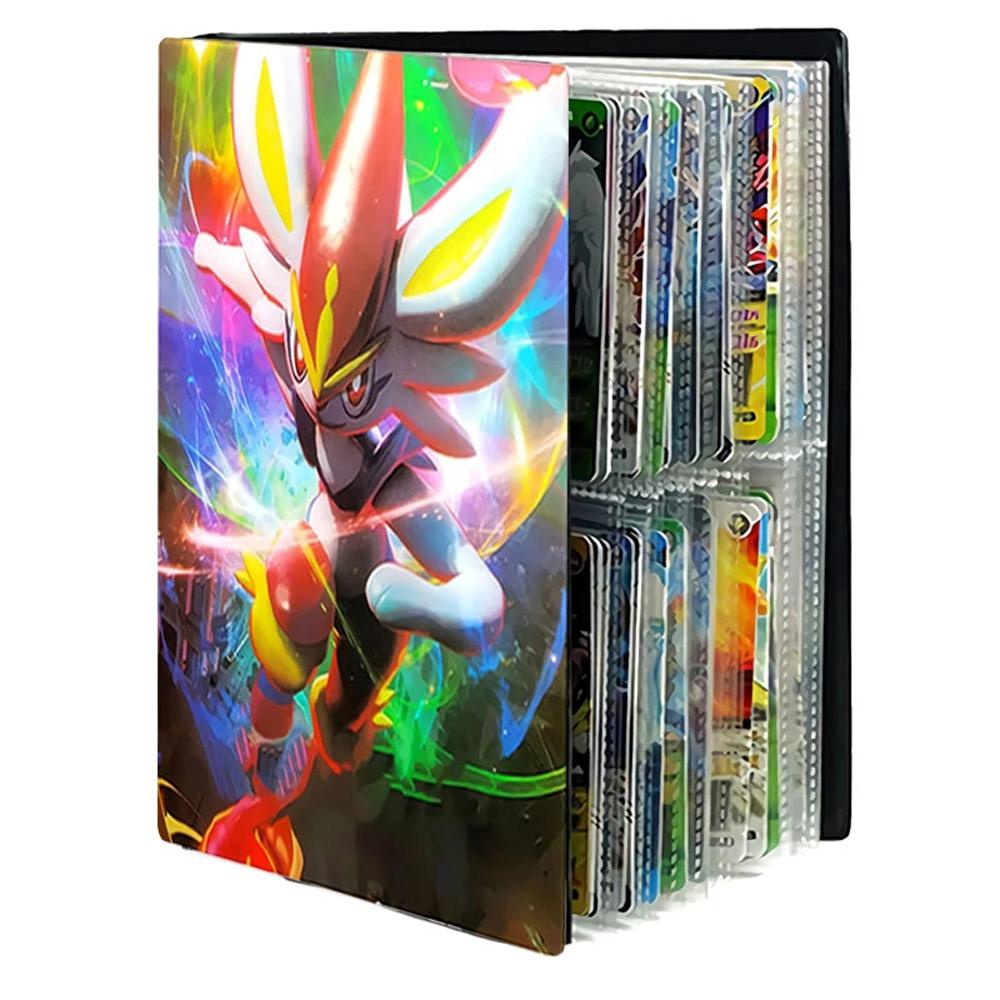 Lanfy 240Pcs / Set Album Koleksi Kartu Pokemon Bluesky / Pikachu Untuk Anak