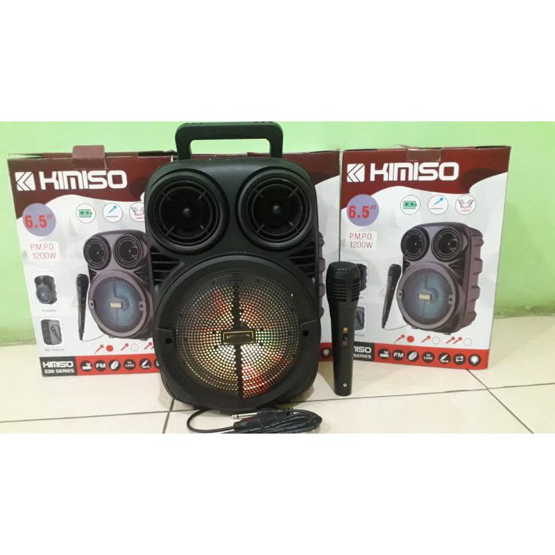 speaker Bluetooth  Kimiso Bonus mic/speaker portable karoke/speaker mic