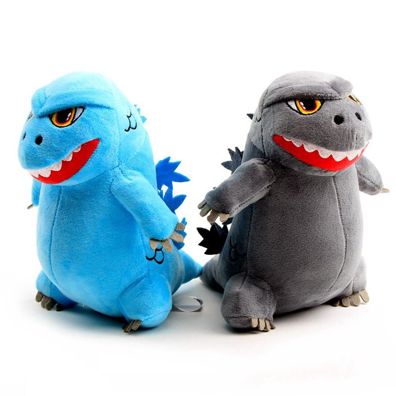 50CM Godzilla Monster Soft Plush Toy Cute Birthday Present Blue Stuffed Doll Cartoon Anime