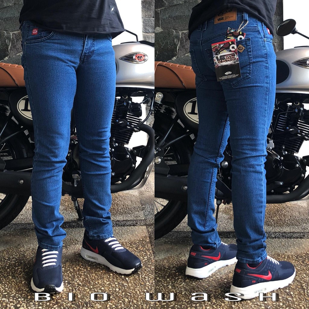Celana jeans panjang stretch ngaret