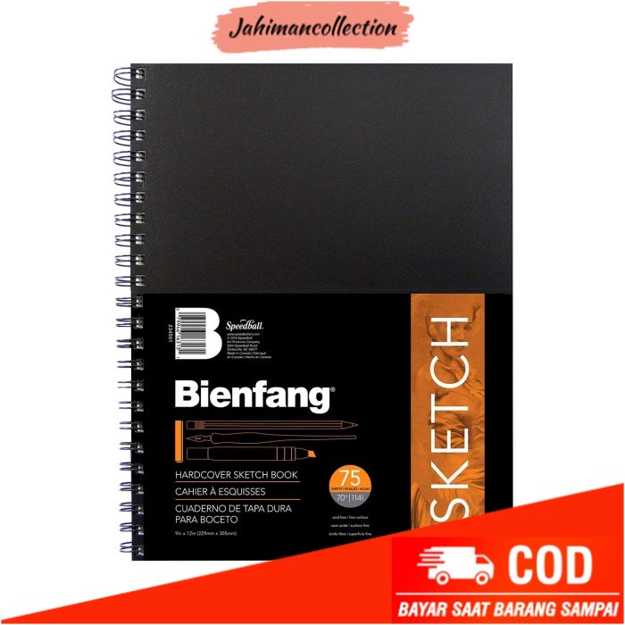 

✨ BISA COD ✨ Speedball Bienfang 9 x 12 inch Hardcover Sketch Book