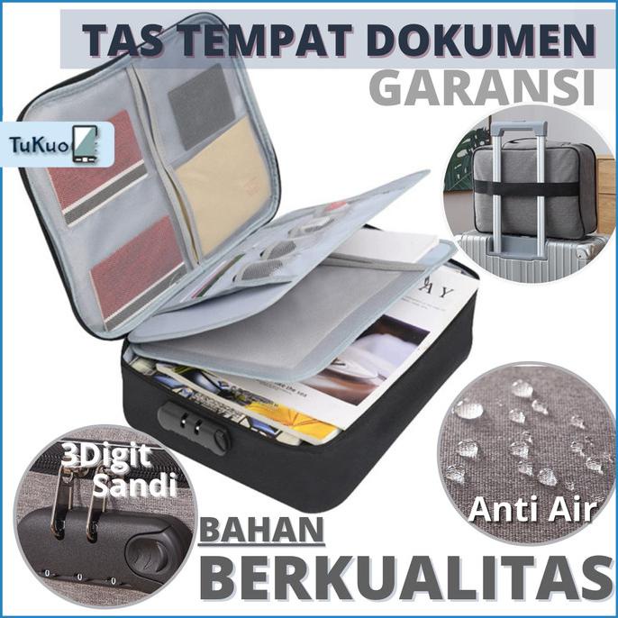 Tas Dokumen Koper Dokumen Box Travel Bag Dengan 3 Digit Password