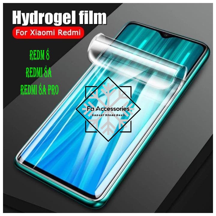 FA ANTI GORES JELLY HYDROGEL XIAOMI REDMI 8 8A 8APRO 12 12PRO PRO FULL SCREEN PROTECTOR GUARD SHOCK PRO