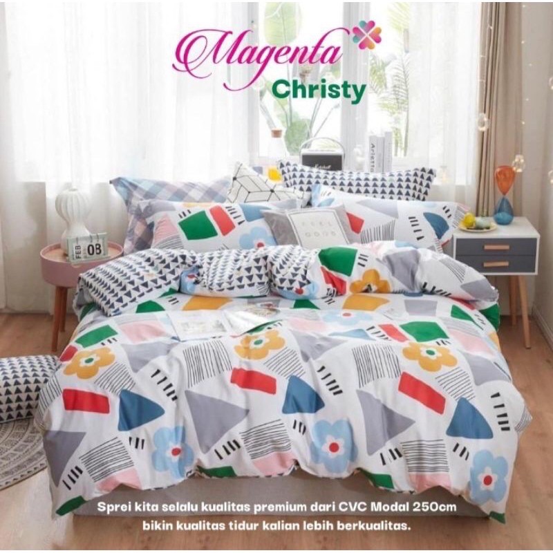 Sprei Magenta Motif Christy